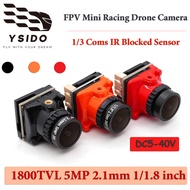 FPV Micro Camera 1800TVL 2.1mm 1/3 Coms IR Blocked​ Sensor Wide Dynamic Range 5V-40V with OSD Intern