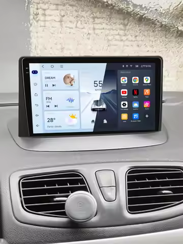 JIUYIN Carplay Radio For Renault Megane 3 Fluence Samsung SM3 2008 - 2014 Wireless Car Android Auto