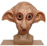 หน้ากากลาเท็กซ์ dobby Elfin หน้ากากอะนิเมะเล่นบทบาทเอลฟ์หน้ากากเอลฟ์สไตล์เอเลี่ยนชุดเทศกาลฮาโลวีน