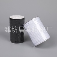 Pengilang 3mm 5mm Hitam dan Putih Tinggi Anjal Rata Jalur Anjal Cuff Jalur Anjal Jalur Larian Jalur 