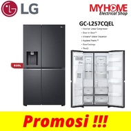 (COURIER SERVICE) LG GC-L257CQEL 635L SIDE-BY-SIDE INVERTER REFRIGERATOR WITH UVnano® WATER DISPENSER