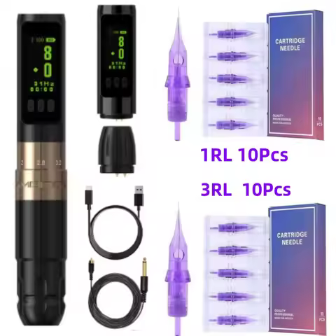 PMU-SMP Tattoo Kit Wireless Tattoo Battery Machine Pen Adjust Stroke 2.0-3.5mm Coreless Motor 0601 0