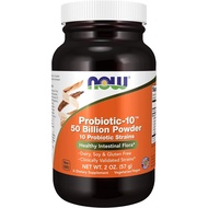 NOW Supplements, Probiotic-10™ Powder, 50 Billion, with 10 Probiotic Strains, Strain Verified, 2-Oun