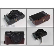 Suitable for Canon G7 X Mark II III Camera Bag Leather Case Base g7x2 G7X3 Protective Half Cover