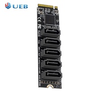 M.2 m-key PCI Express để SATA 3.0 ổ cứng Cạc mạng jmb585 Chipset Bộ chuyển đổi thẻ mở rộng hỗ trợ ch