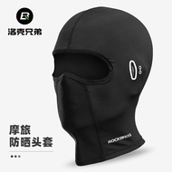 AT/🧨Rockbros（ROCKBROS）Sun Protection Full Face Motorcycle Head Cover Ice Silk Cycling Mask Summer Outdoor Sports Scarf N