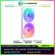 NZXT F280 RGB Core 280mm Single-Frame RGB Fan - White