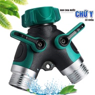 Van chia nước chữ Y 2 đầu ra 2 khóa van độc lập phi 27mm ¾ đầu nối ống nước chia 2 – MIHOCO 611