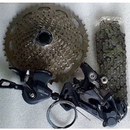 Shimano Deore 10s upkit cogs chain rd &amp; shifter