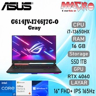 Asus ROG G614JV-I746J7G-O (Intel i7-13650HX/ 2x 8gb DDR5/1Tb SSD G4/ RTX4060 8gb/ 16" FHD 165Hz/ Win11+OHS/ MOUSE/GRAY)