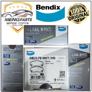 ORIGINAL BENDIX PROTON EXORA BOLD CFE *TURBO* FRONT DISC BRAKE PAD DB2179MKT/HD