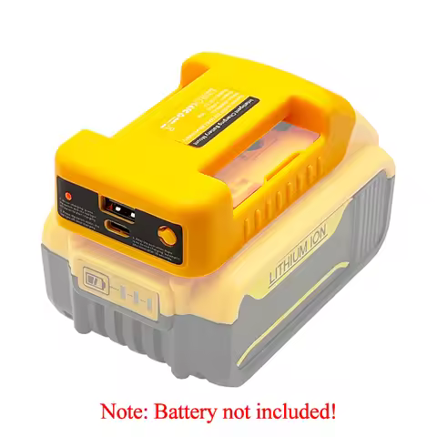 Lithium Battery Belt Buckle Bracket Holder Adapter USB Type-C Charger for Dewalt 18V 20V Li-ion Batt