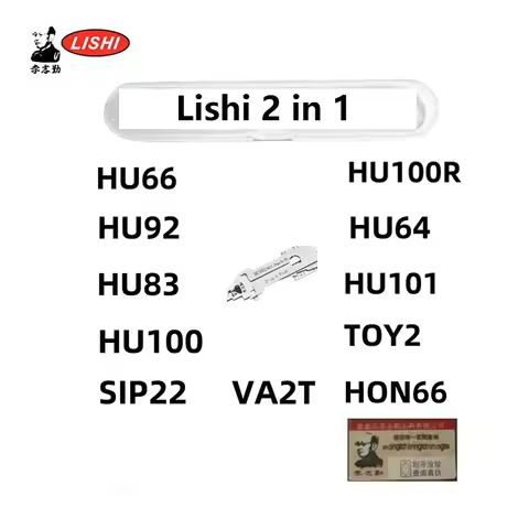 Lishi HU66 Decoder 2 in 1 Lishi tool HU100 HU83 HU92 HU100R HON66 VA2T TOY2 SIP22 HU101 Locksmith To