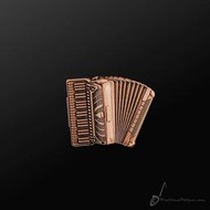 小叮噹的店- 別針 MD品牌  全新 手風琴 Weltmeister Piano 古銅色 香港進口 胸針 設計款 