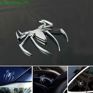 STAYREAL2R 3D Car Sticker Car Exterior Accessories Car Truck Motor Emblem Chrome 3D Spider Shape Uni