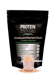[USA]_Protein Essentials Chocolate Collagen Peptides Drink Mix, Non GMO and Organic Ingredients (21o