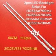 2pcs LED Backlight Strips samsung55 For HG55AA790MJ HG55AA790MR HG55AA790MW HG55EA790MS