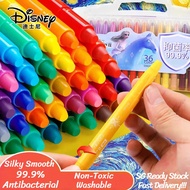 Disney Silky Smooth Crayon Antibacterial Non-Toxic Crayon Washable Rotating Crayon [SG Ready Stock]