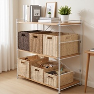 Japanese style storage box, woven miscellaneous items, grass woven rattan woven storage basket, toy 