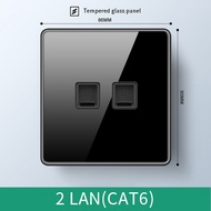 CB certification LEJIA Ultra Frameless Wall Glass Panel Switch 13 Amp Modern Lighting Switch Univers