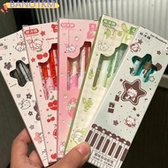 BANO1KM 4pcs Automatic Pencil, Kawaii Stationery 0.5mm 2B Lead Mechanical Pencil Set, Durable Break 