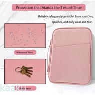 Tablet Bag for Women, Padded Carrying Sleeve Case for iPad Pro 12.9 M2/M1/2018-2020, Surface Pro 9/8/X, 12.4” Galaxy Tab S9+/S8+ (PU-Pink12.9)