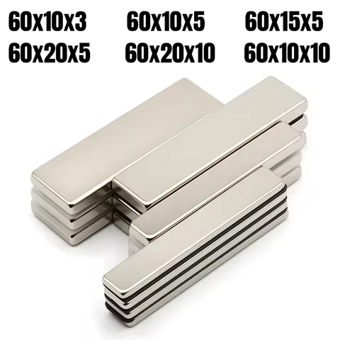 Block Super Strong Neodymium Magnet Powerful Magnets N35 Permanent Magnetic NdfeB Refrigerator DIY 6