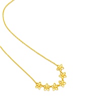 Top Cash Jewellery 916 Gold Plumeria Necklace