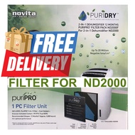 [Air Filter] Novita 1 Yr Filter Pack For Air Dehumidifier ND2000