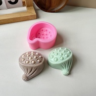 Lotus Pod Shaped Silicone Mold Candle Aromatherapy Making Tool Chocolate Cake Decoration Mould