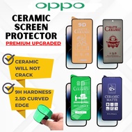 CERAMIC NANO OPPO TEMPERED GLASS OPPO RENO 8T 8 8Z 7 7Z PRO A98 A97 A96 A77S A78 A54S A57 A77 A16 A1