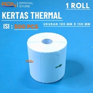 Thermal PAPER LABEL STICKER 100X150 500PCS BARCODE SIZE A6 ROLL