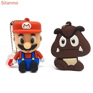 Mario Pendrive 64GB 128GB 1TB 2TB Cartoon Figure Data Storage 1GB 8GB 16GB 3g2b USB Flash Drive Grey