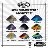 VISOR ARC RITZ / ARC TWO TONE RITZ / YF1 / AR4 / YF DRAGON ( VISOR SIANG & MALAM )- VISOR BOGO / VIS