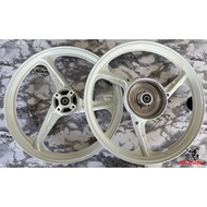 🔥Enkei Sport Rim 3 Batang Putih 🔥 LC135 V1-V7 , 3 Batang Putih , Size (Front 1.4, Rear 1.6) 🔥Free🔥 T