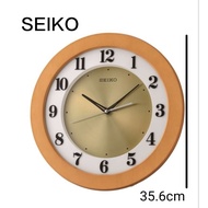 SEIKO Wooden Analogue Quite Sweep Wall Clock QXA743B