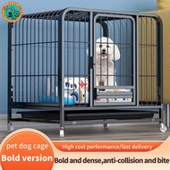 Mobile Upgraded  5Sizes In Stock Dog Cage Big Size Big Dog Cage With Wheels Pet Fence Dog House Kennel for Small/Medium/Large Dog