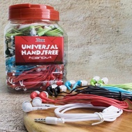 (1toples isi 50bj) Handfree Hf earphone Handset Zbox atau umax extra super Mega Bass Toples Isi 50pc