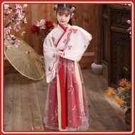 Girls' Summer Hanfu Dress Chinese Style FIQ