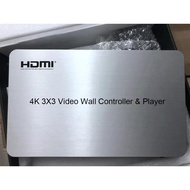 4K 3x3 Intelligent Voice Video Wall Controller USB Player w AI Audio HDMI Video Processor Multi Scre