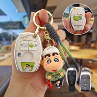 Car key cover for Mercedes-Benz W205 W212 W204 A200 gla200 C220D glc300l c200l c260l GLC 300 c260l G