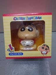 全新 蠟筆小新 野原新之助 Vinyl Coin Bank 大膠錢箱 高約20cm