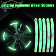 MALCOLM Rainbow Reflective Sticker, Luminous Rainbow Laser Glow-in-the-dark Sticker, Rainbow Reflective Laser Glow Laser Bicycle Reflective Sticker Mountain Bike