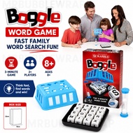 Boggle Scrabble Word Game 3-Minute Fast Family Board Game with Timer for Ages 8+