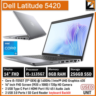 Dell Latitude 5420 Core i7-1135G7 11th GEN (1 YEAR WARRANTY T&C) 14" FHD TOUCHSCREEN UPTO 32GB RAM
