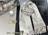 💜DIOR Scarf 羊絨動物印花圍巾披肩