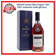 SHOP24 Martell Cordon Bleu Cognac 70cl - Exceptionally Rounded, Mellow Sensation with Gift Box 100% Authentic