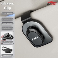 Bmw Ix1 Car Glasses Clip Sunglasses Storage Box Ticket Card Clamp Organizer Car Accessories