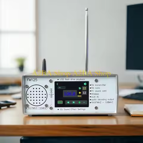 A2BA Lightweight FM125 FM Tuner Radio With Stable For Music And News