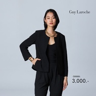 Guy Laroche - Light jacket promfy - คอกลม แขนยาว สีดำ GBBBBL